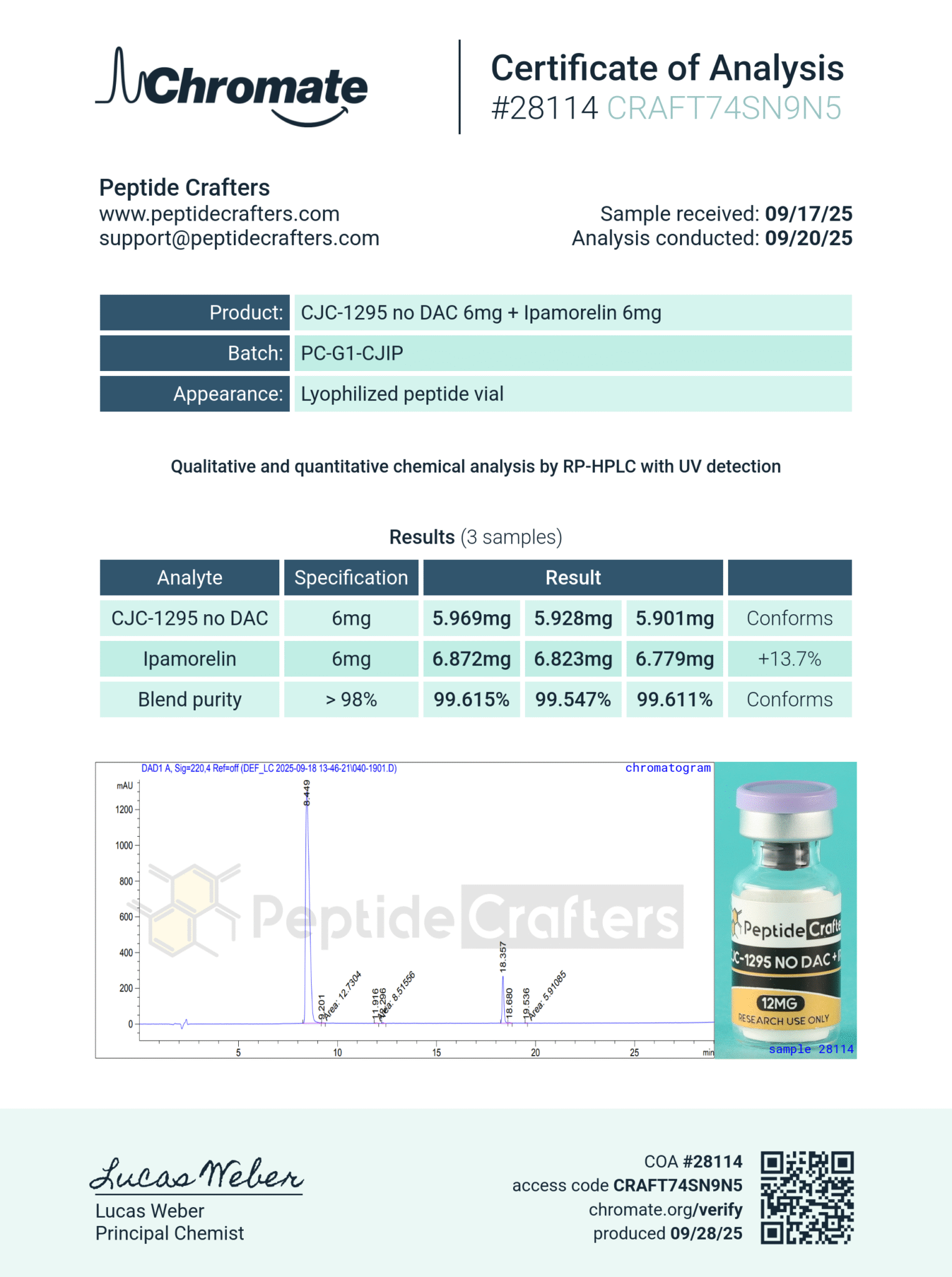 CJC-1295 No DAC - Mod GRF (1-29) & Ipamorelin 12mg (6mg/6mg) Blend - Image 8